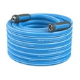 thumbnail image 1 of Fevone 105 ft Garden Hose, 2-Year Warranty Offered by Manufacturer, Kink Resistant, Heavy Duty Water Hose, Solid Aluminum Fittings, 3/4 " GHT, 5/8" ID, 600 Psi (GH7), 1 of 8