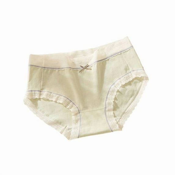 Fewfanhhot Women's Full Coverage Cotton Underwear - High Waist Tummy Shaping Comfy 1-Pack Daily Wear