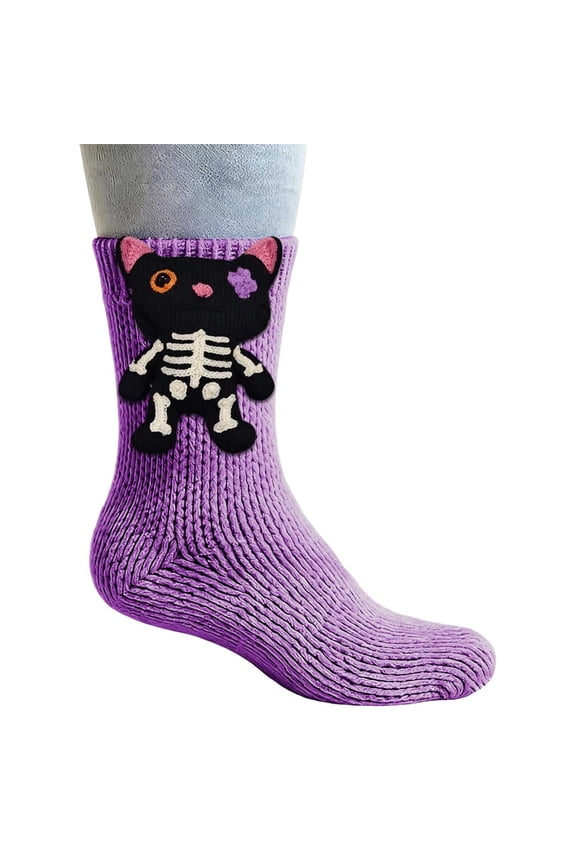 Fewfanhot 2026 New 3D Cute Knit Animal Socks, Novelty Fuzzy Fluffy Socks for Women, Animal Themed Comfy Casual Socks, Breathable Comfort for Men & Women