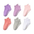 thumbnail image 1 of Fewfanhot 6 Pack Kids Ankle Anti Slip Socks, Multi Pack Breathable Cotton Non Slip Sticky Gripper Socks for 1-7 Years Old, 1 of 2
