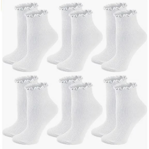 Fewfanhot 6 Pair of Unisex Classic Mid-Tube Socks Comfortable Casual Business Socks Athletic Running Socks for Everyday Wear