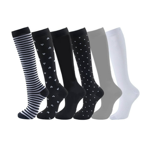 Fewfanhot 6 Pairs Wool Hiking Cushioned Socks Thermal Warm Crew Winter Boot Mid-Calf Sock for Men and Women