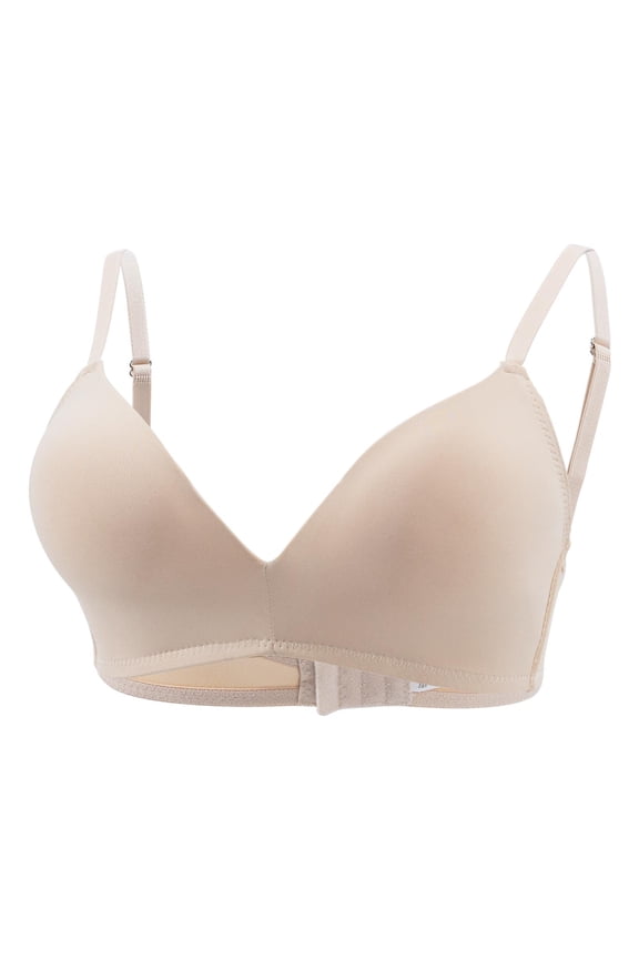 Bras for Women V-Neck Push Up Bra, Back Closure Bra, Comfort Daily Wear Bra Bralette