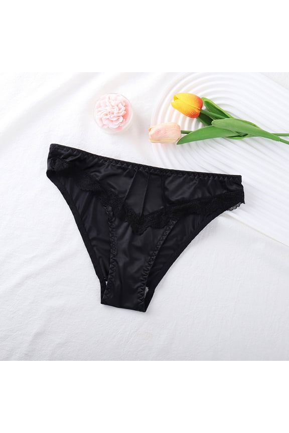 Fewfanhot Breathable Lace Hip-Lift Panties - Women's Low Waisted Mid-Rise Comfort Underwear for Daily Wear