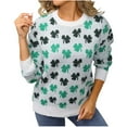 thumbnail image 1 of Fewfanhot Cardigan Sweaters for Women Valentine Hearts Drop Shoulder Sweater Casual Heart-Shaped Long Sleeve Pullover Tops, 1 of 9