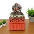 thumbnail image 1 of Fewfanhot Cuffed Beanie Knit Hat - Women's Skiing, Fishing, and Hiking Hat with Pompom Keep Your Head and Ears Warm in Style, 1 of 3