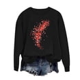 thumbnail image 1 of Fewfanhot Fall Outfits for Women 2025 Cute Red Love Heart Graphic Pullover Tops Love Day Gift Shirt Long Sleeve Tees, 1 of 5