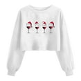 thumbnail image 1 of Fewfanhot Fall Sweatshirts for Women Funny Xmas Graphic Lantern Long Sleeve Pullover Winter Hoodless Sweatshirt, 1 of 5