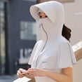 thumbnail image 1 of Fewfanhot Full Coverage UPF Sun Hood Hat, Integrated Face Neck Shoulder Protective Sun Visor Hat Breathable Outdoor Cycling Sun Cover, 1 of 6