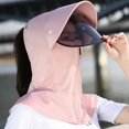 thumbnail image 1 of Fewfanhot Full Face UPF Sun Protection Hood Hat, Detachable Visor Shield Breathable Neck Shoulder Cover for Cycling Driving Fishing, 1 of 6