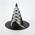 thumbnail image 1 of Fewfanhot Happy Party Lace Hat Festival Party Cornered Wide Hat for Prom Christmas Masquerade Carnivals, 1 of 3