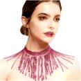 thumbnail image 1 of Fewfanhot Ladies' Fashion Sequin Tassel Necklace - Sparkling Dance Performance Accessory for Festive, Party & Stage Outfit, 1 of 3