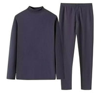 Fewfanhot Men High Elasticity Thermal Underwear And Pants Suit With Long Sleeves For Unrestricted Movement And Warmth