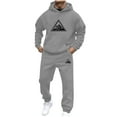 thumbnail image 1 of Fewfanhot Men Sweatsuits Sets Track Sweat Suits 2 Piece Set Sweatsuits Tracksuits Jogging Workout Gym Athletic Suits with Hood, 1 of 5