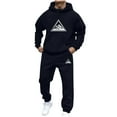 thumbnail image 1 of Fewfanhot Men Sweatsuits Sets Track Sweat Suits 2 Piece Set Sweatsuits Tracksuits Jogging Workout Gym Athletic Suits with Hood, 1 of 5