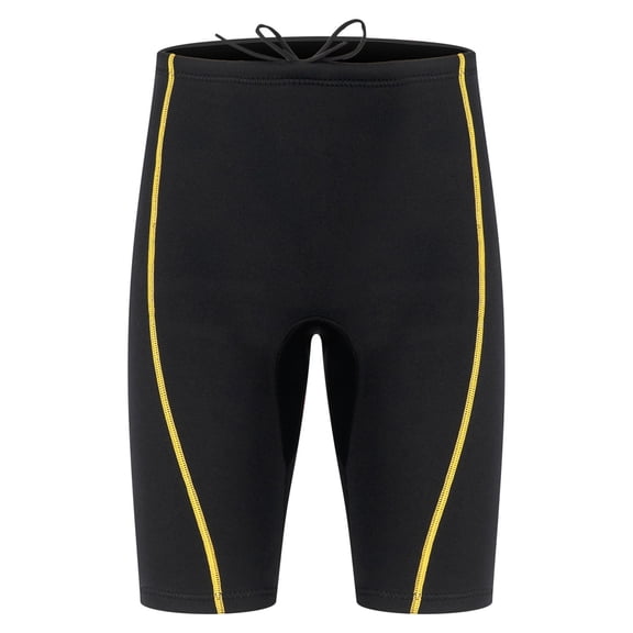Fewfanhot Men's 1.5mm Neoprene Short Wetsuit Pants, Thermal Diving Suit Surfing Snorkeling Swimming Bottoms