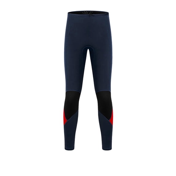 Fewfanhot Men's 3mm Neoprene Long Wetsuit Pants, Thermal Diving Suit Surfing Snorkeling Swimming Bottoms