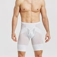 thumbnail image 1 of Fewfanhot Men's Compression Shapewear Shorts for Waist Trimming Support, Breathable & High-Elastic Midweight Cotton Warm Base Layer Bottom Boxers, 1 of 4