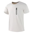thumbnail image 1 of Fewfanhot Men's Essentials Quick Dry Athletic T-Shirt with Zip Pocket, Short Sleeve Breathable Workout Tee, Moisture-Wicking Gym Running Top, S-3XL, 1 of 9