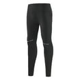 thumbnail image 1 of Fewfanhot Men's High Waist Compression Running Leggings with Drawstring, Stretchy Full Length Athletic Tights with Reflective Details for Gym, Workout & Sports, 1 of 7