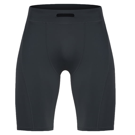 Fewfanhot Men's High Waist Compression Shorts, Stretchy Quick Dry Athletic Tights, Knee-Length Workout Trainning Shorts (Multicolor)