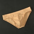 thumbnail image 1 of Fewfanhot Men's Low Waist Triangle Panties Ultra-thin Underwear, Ice Silk U Bulge Pouch Male Breathable Comfy Underpants, 1 of 9