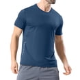 thumbnail image 1 of Fewfanhot Men's QuickDry Short Sleeve Workout T-Shirt, Moisture Wicking Athletic Gym Tee Lightweight Running Top for Men, M-4XL, 1 of 8