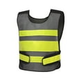 thumbnail image 1 of Fewfanhot Men's Safety Vest High Visibility Reflective Vest with 3 Stripes for Construction Road Work Night Running Cycling Breathable Mesh Waistcoat, 1 of 9