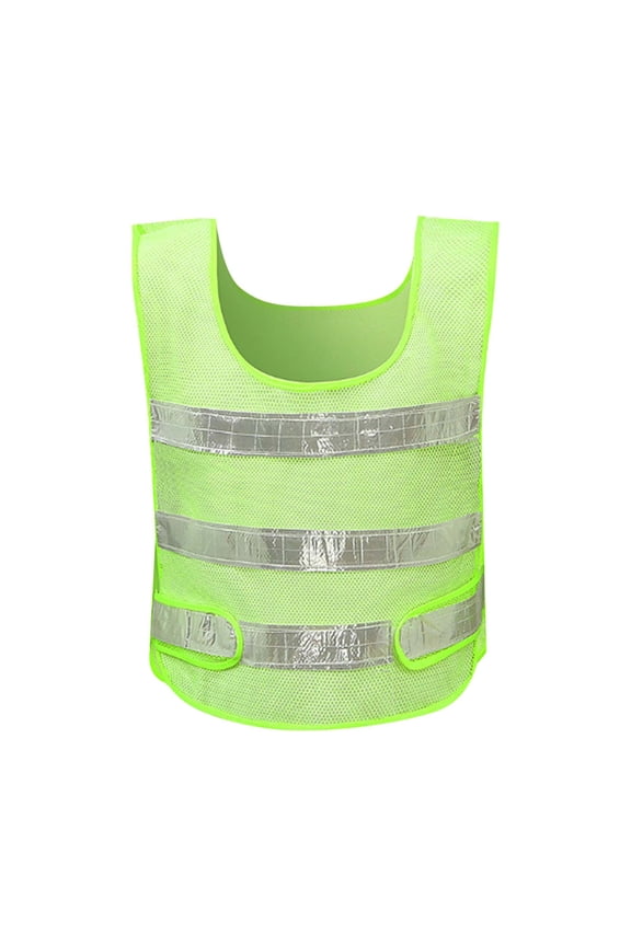 Men's Safety Vest High Visibility Reflective Vest with 3 Stripes for Construction Road Work Night Running Cycling Breathable Mesh Waistcoat