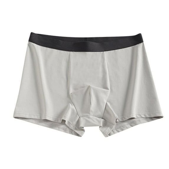 Fewfanhot Men's Seamless Breathable Boxer Shorts Close-fitting Stretch Cotton Underwear Four-Corner Moisture-wicking for Everyday Comfort
