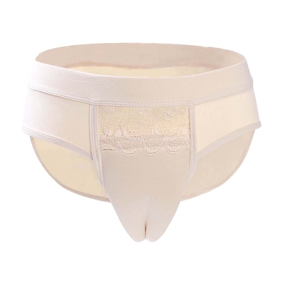 Fewfanhot Men's Solid Color Underwear Gender-Inclusive TransgenderWearers Design , Soft Breathable Supportive & Confidence Briefs