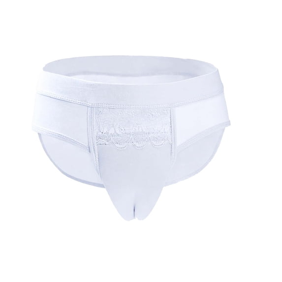 Fewfanhot Men's Solid Color Underwear Gender-Inclusive TransgenderWearers Design , Soft Breathable Supportive & Confidence Briefs