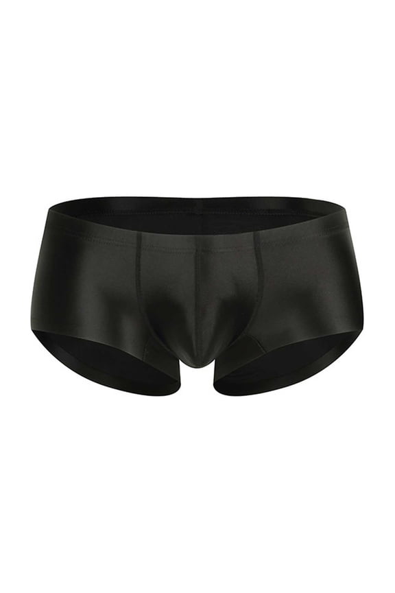 Men's Solid Color Yoga Briefs Low-Waisted Breathable Semi-Fitted Moisture-Wicking Workouts & Fitness Activewear Underpant