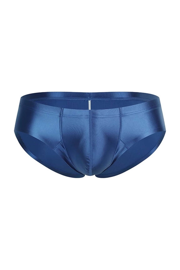 Men's Solid Color Yoga Briefs Low-Waisted Breathable Semi-Fitted Moisture-Wicking Workouts & Fitness Activewear Underpant