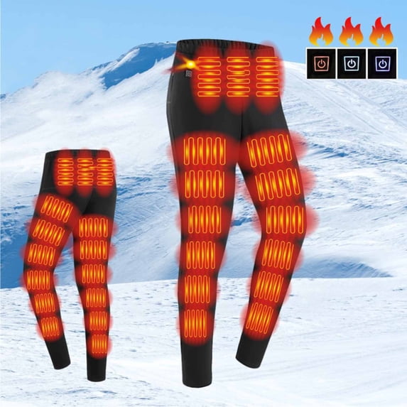 Fewfanhot Men's Thermal Long Johns Pants with Advanced Heating Design for Outdoor Work and Cold Weather Activity Comfort