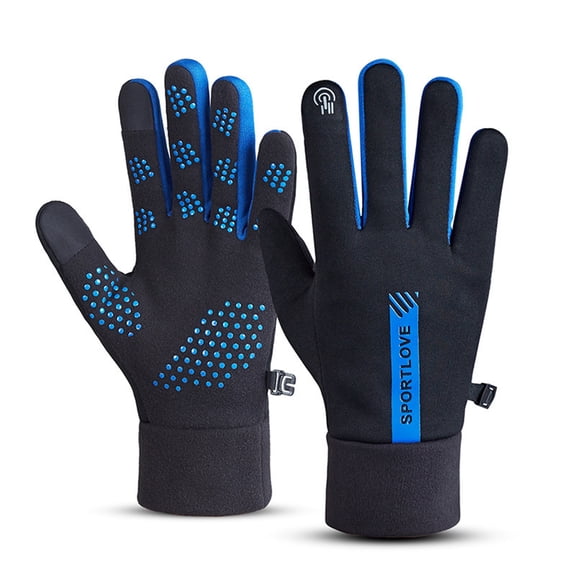 Fewfanhot Men's Thermal Touchscreen Gloves - Rainproof Cold Proof Ski Riding Warm Gloves for Cold Weather Protection