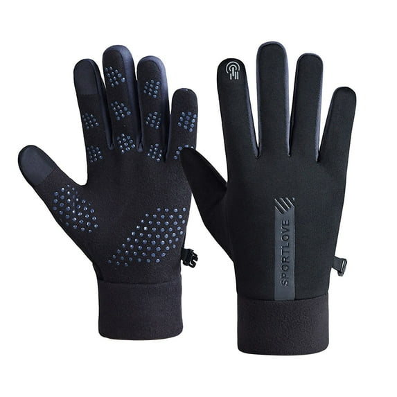 Fewfanhot Men's Thermal Touchscreen Gloves - Rainproof Cold Proof Ski Riding Warm Gloves for Cold Weather Protection