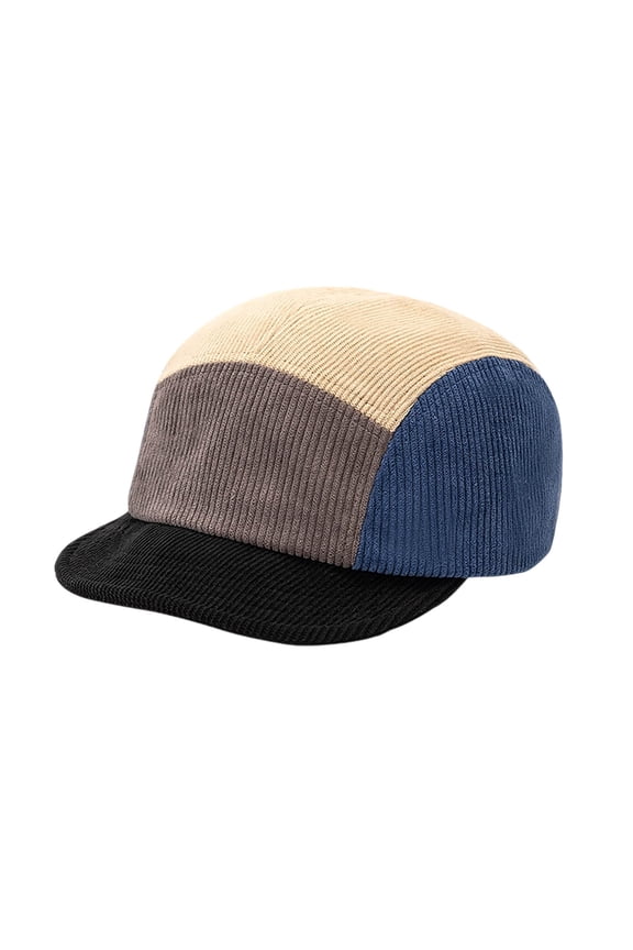 Men's Women's Color Block Camper Hat, Quick-Dry Nylon Breathable Eyelets Stylish Vintage Baseball Cap for Outdoor Hiking, Camping, Streetwear