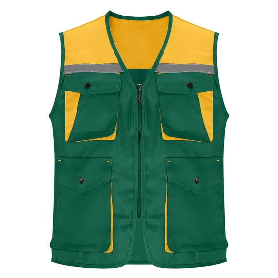 Fewfanhot Men's & Women's Multi-Pocket Utility Vest, Durable Travel Fishing Hiking Vest with Pockets for OutdoorGear and Tools