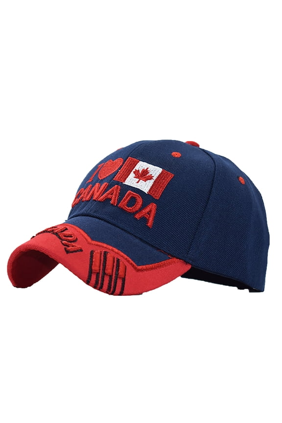Men's & Women's Printed Flag Baseball Cap, Adjustable Cotton Hat Sport Headwear for Daily Wear, Travel, and Canadian Day Gifts