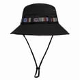 thumbnail image 1 of Fewfanhot Men's & Women's Wide Brim Bucket Hat with Colorful Tribal Webbing, Breathable Eyelets Adjustable Chin Strap, Boho Sun Hat for Festival, Travel, 1 of 2