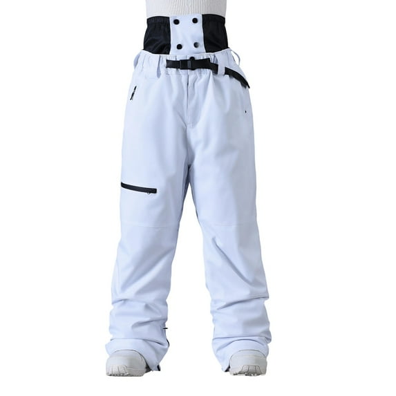 Fewfanhot Mens Pants Snow Pants Women Baggy Snowboard Pants Loose Fit Windproof Waterproof for Ski Hiking Winter Outdoor