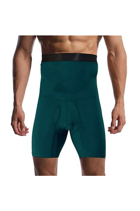 Fewfanhot Mens Shapewear Tummy Control Shorts High-Rise Compression Underwear, High-Waist Shaping Boxer Briefs Fitness Wear