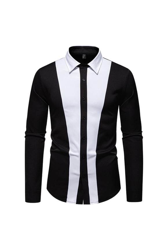 Mens Sweatshirts Long Sleeve Casual Button Down Dress Shirt Slim Fit Pullover Shirt Top
