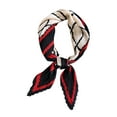 thumbnail image 1 of Fewfanhot Neckerchief Scarf, Satin Silk Linen Pleated Scarf Narrow Head Wrap Scarf for Decoration, Braided Hair Tie Scarves for Women, Handbag Scarfs, 1 of 2