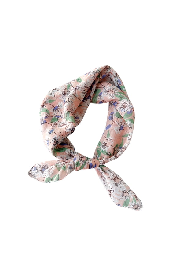 Neckerchief Scarf, Satin Silk Linen Pleated Scarf Narrow Head Wrap Scarf for Decoration, Braided Hair Tie Scarves for Women, Handbag Scarfs