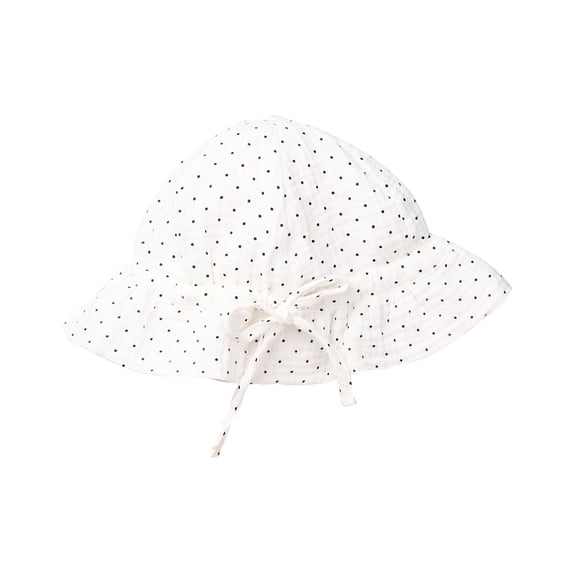 Fewfanhot Newborn Floral Sun Hat for Age 0-18 Month, Soft Cotton Adjustable Bucket Hat Breathable Thin Sun Protection Cap for Outdoor Daily Wear Shower Party Gift