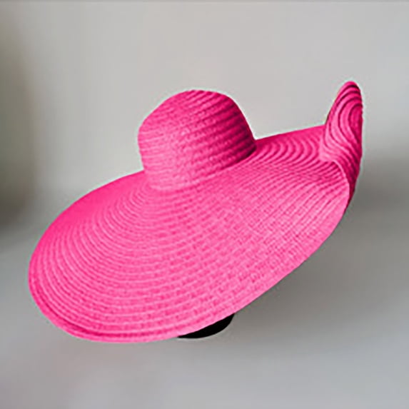 Fewfanhot Oversized Straw Hats for Women Floppy, Extra Large Sun Visor Hat Wide Brim Summer Roll Up Big Beach Hat Women Foldable