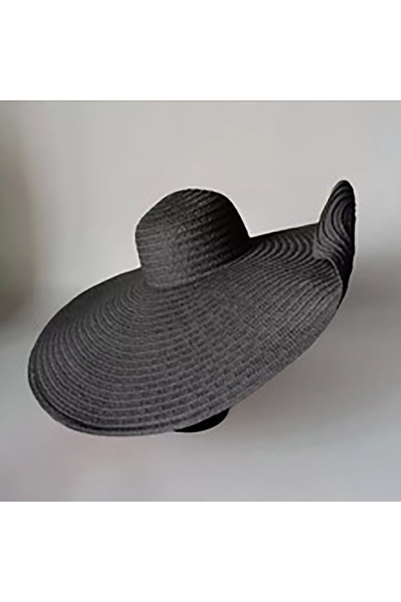 Fewfanhot Oversized Straw Hats for Women Floppy, Extra Large Sun Visor Hat Wide Brim Summer Roll Up Big Beach Hat Women Foldable