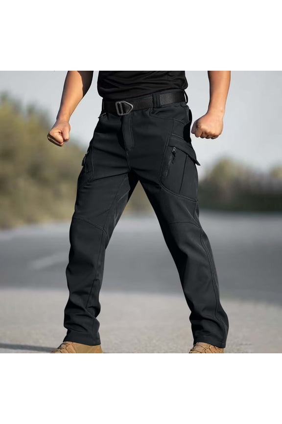 Pants for Men Tactical Cargo Pants Water Resistant Lightweight Hiking Pants Outdoor Skiing Pants with Multi Pockets
